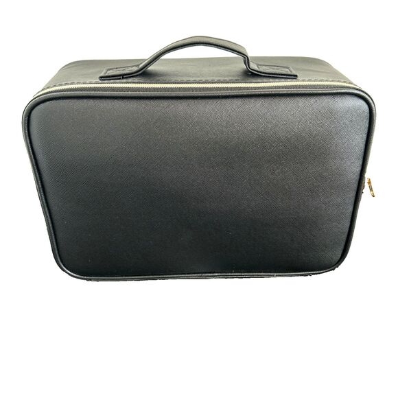 Makeup Train Case w/LED Mirror Professional Travel Cosmetic Bag Makeup Organizer - Picture 5 of 8